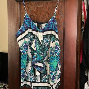 Lane Bryant top size 26/28 adjustable straps and elastic waist